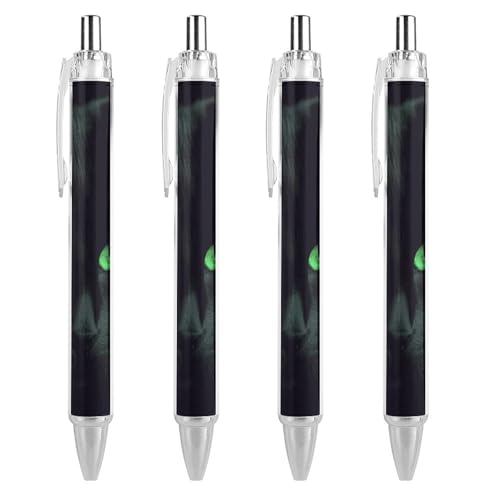 Stylo à bille fin Black Cat encre noire pointe 0,5 mm bureau maison écriture fluide