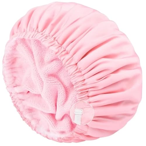 Bonnet de douche ajustable pour préserver le brushing et sécher sans abîmer