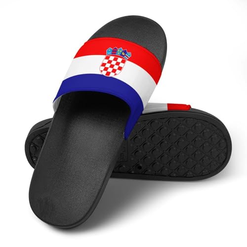 Croatia Flag Croatian Slipper Mans Women Slide Anti Slip House Shoes Shower Slippers Flat Open Toe Sandals3