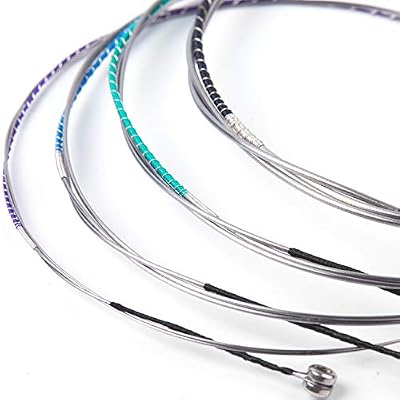 Alice Viola String 4/4 Full Strings Set Steel Core with Ni-Fe Winding, Nickel Plated Viola String with Ball End for 16 Viola