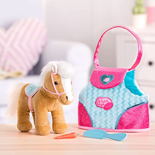 Pucci Pups - Herzchen & Streifen Tasche & Pony - Plüsch-Pferd - Plüschtier - Pferd Plüschtier - 2 Jahre +