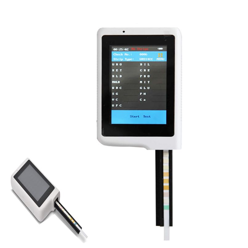 Analizador De Orina Portátil, Analizador De Orina Doméstico De 4 Pulgadas, Máquina De Análisis De Orina Con Pantalla LCD Y Terminal Inalámbrico Bluetooth, Con Papel De Prueba De PH,Para Uso Doméstico