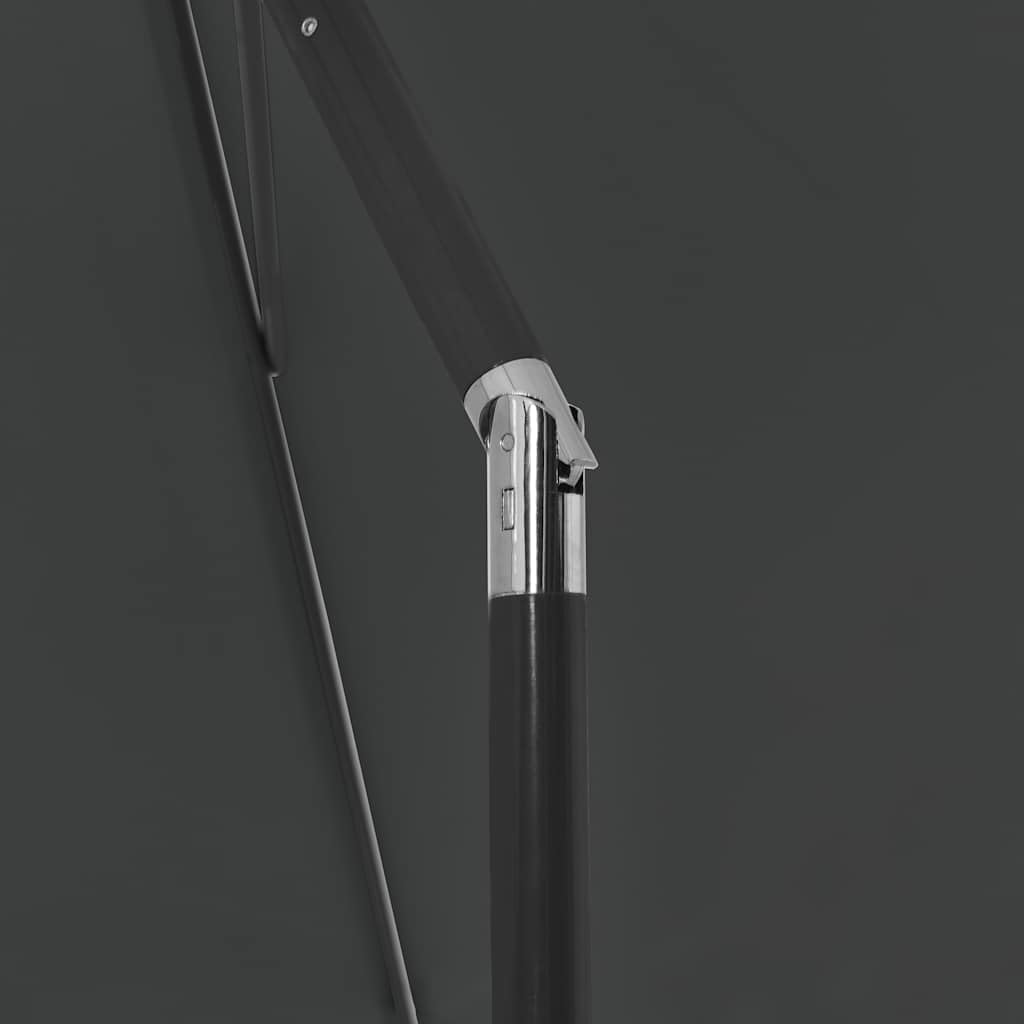 Generisch Parasol plażowy żółty piaskowy 180 x 120 cm wykonany z odpornego na promieniowanie UV i odpornego na kolor poliestru, ze stabilnymi żebrami parasola i mechanizmem przechylania w dowolnym