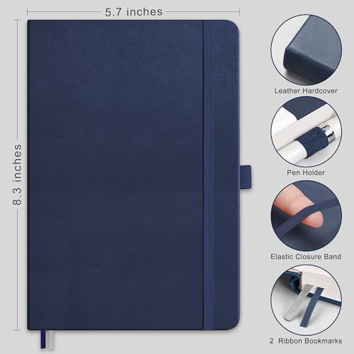 Image of RETTACY Dotted Journal Notebook, 192 Pages, A5 Medium Size (5.7'' x 8.3'')