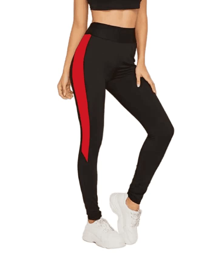 Image of Gym wear Leggings Ankle Length Workout Tights /Stretchable Sports Leggings /High Waist Sports Fitness Yoga Track Pants for Girls & Women