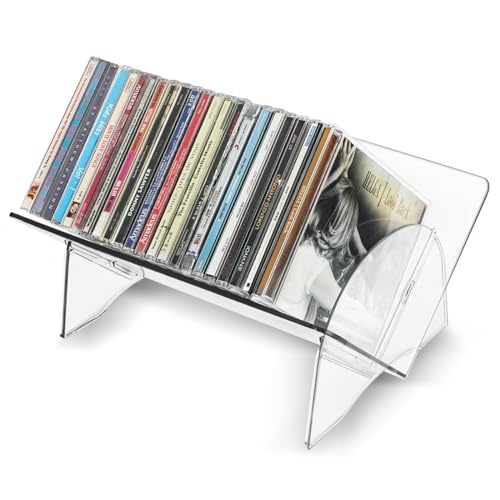Collecthall 2 Pack Cd Holder, Clear Plastic Cd Organizer cover