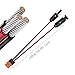 ZkeeShop Solar Charge Cable Connector to XT60i Adapter Connecting Panel XT60i-F Extension 12AWG for Generator Portable Power Station 150CM BLACK RED XTMM60IU1.5