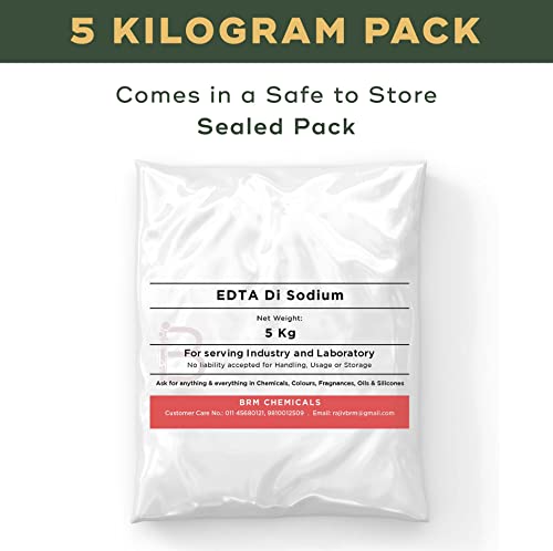 Image of BRM Chemicals EDTA DI Sodium - 5 KG For Soap Making, Shampoo Making, Cosmetic Making & DIY Personal Care For Face, Hair, Skin & Body