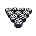 20PCS Toy Car Wheel Plastic Car Wheel with 2mm Dia Round Shaft Axles for RC Car Truck Robot DIY Model Toy Wheel Replace Parts (Style 1)