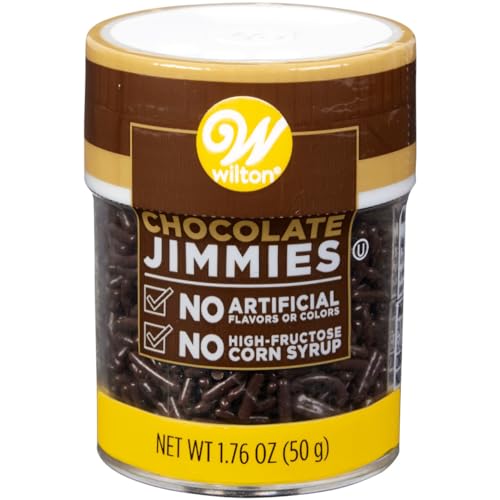 Wilton Naturally Flavored Jimmies Sprinkles 1.76oz-Chocolate