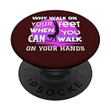 Funny Handstand Acrobat Gymnast Cheerleader Acrobat PopSockets Standard PopGrip