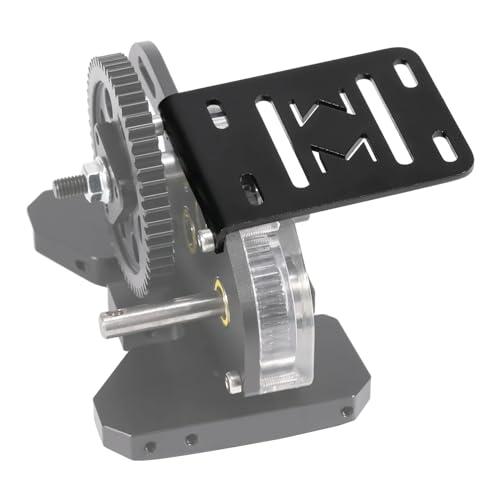 AMK 1/10 Transmission CNC Aluminum Accessory Tray Electronic Battery ESC Holder for 2Low Transmission 1/10 RC Crawler Comp Builds LCG Chassis Upgrades Accessories (1/10 Electronic Tray Black)