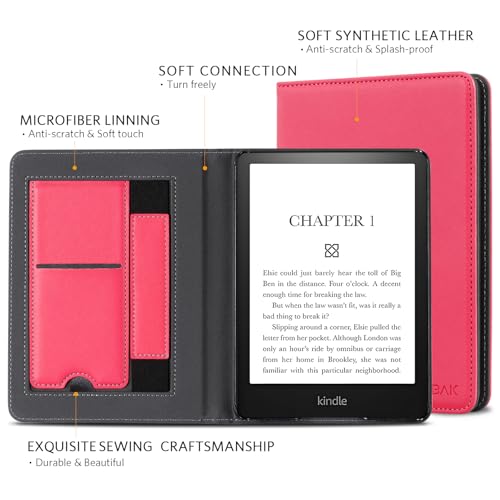 Image of CoBak Case with Stand for 6.8 inch E-Book Reader -Cover with Auto Sleep Wake,Card Slot,Hand Strap Feature - Fits 11th Generation(not Compatible with Meebook /KoBo)