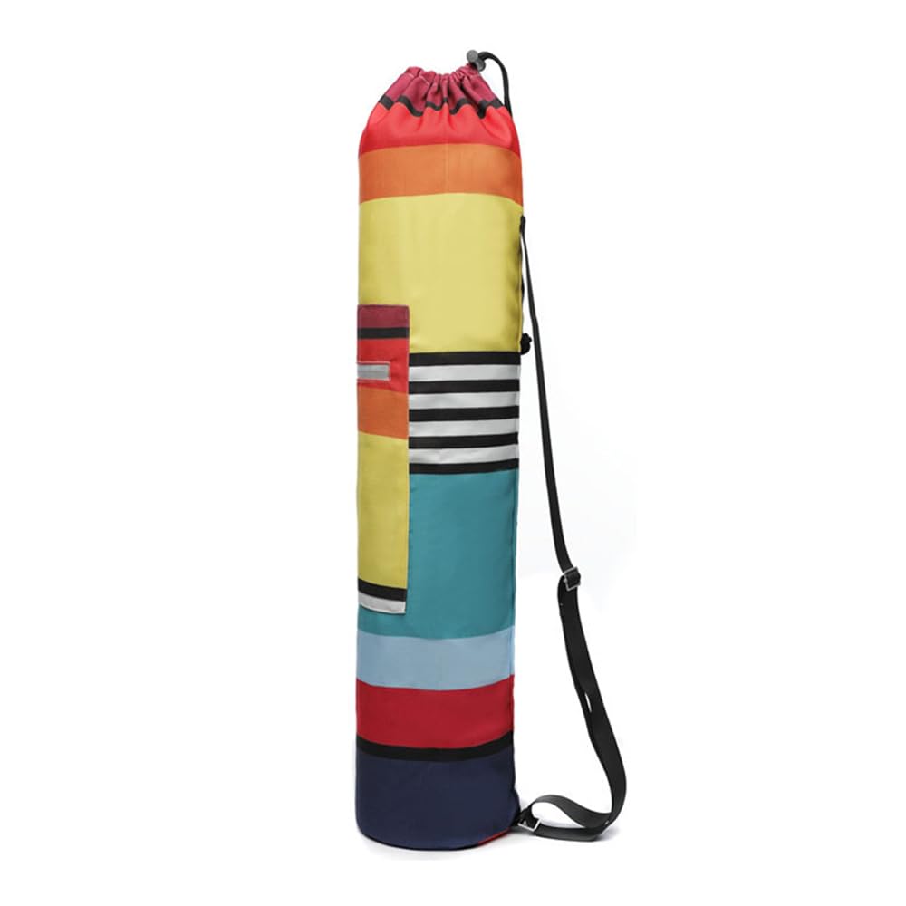 Hixingo Borsa per Tappetino Yoga Grande Borsa per Tappetino Yoga con Coulisse Tracolla Regolabile Boemia Borsa a Tracolla per Tappetino Sacca Custodia Tappeto per Palestra Sport