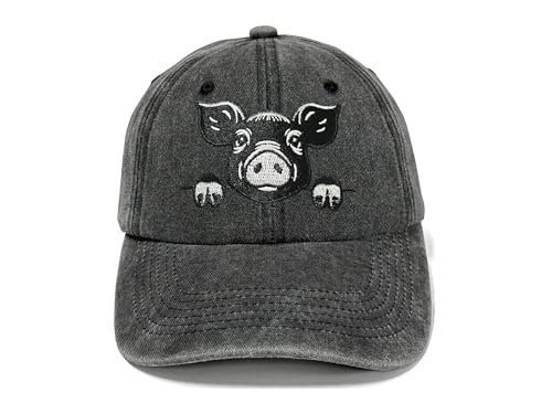 Image of Farm Animal Baseball Cap for Men Women, Goat Donkey Horse Pig Hat | Farm Life Inspiration, Classic Baseball Cap Design, Breathable Cotton Fabric, Secure Adjustable Buckle