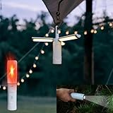 GIIGOEMY LED Multi-Function Camping Light，4-in1 Camping Flashlight，Rechargeable Camping Lantern with 750LM 6 Light Modes...