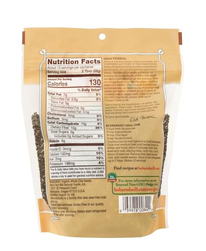 Bob's Red Mill Organic Chia Seeds, 12 Ounce