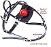 My Bondage Store Bondage BDSM Head Harness Mouth Ball Gag Mask Head Restraint Adjustable Breathable Sex Adult Toys Restraints Kinky Set Submissive,Black,One Size Fits All