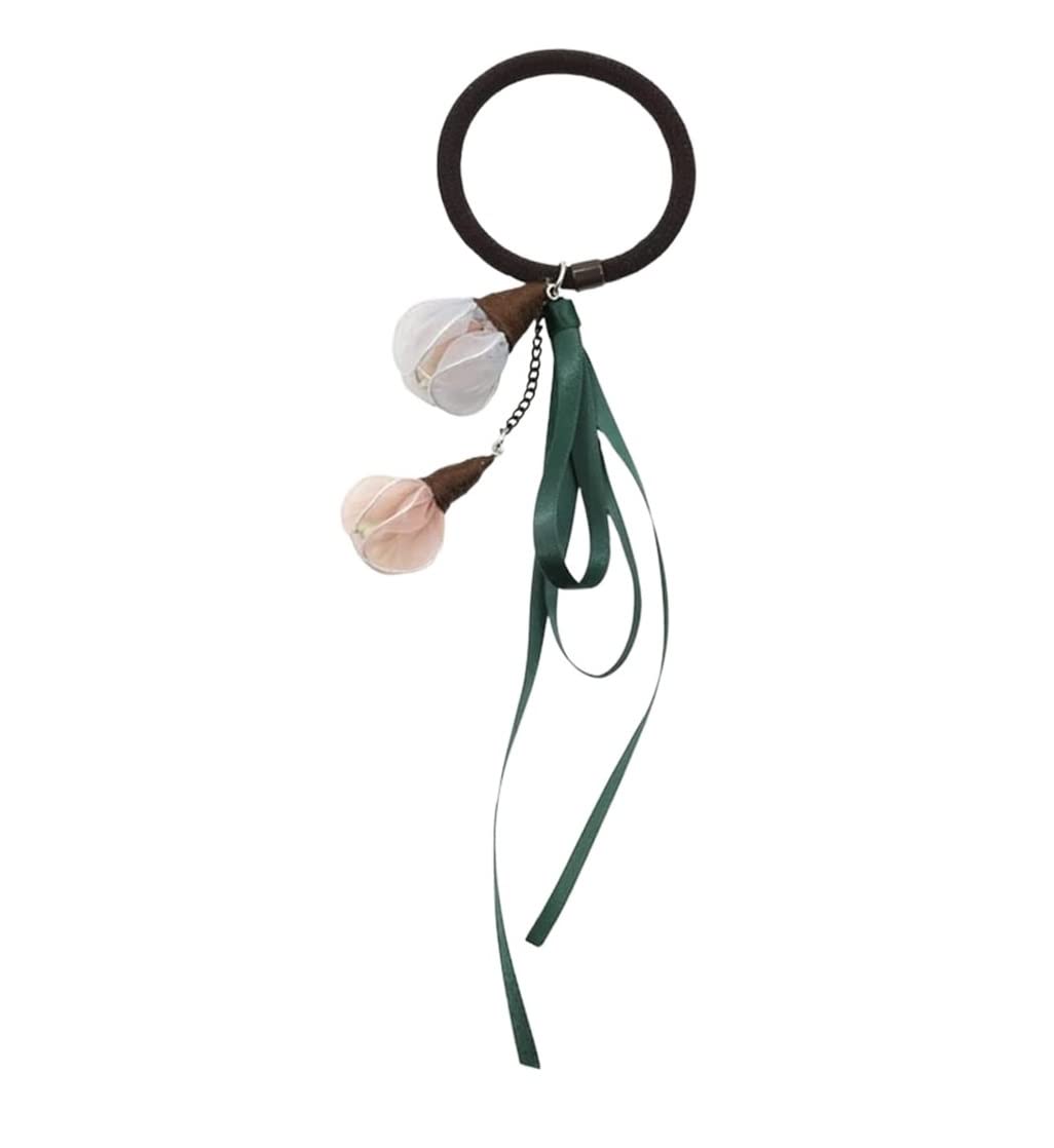 Scrunchies Per Capelli 5pcs Capelli Arrotolati Elastico Corda Testa Streamer Anello Copricapo Elastici Per Coda Di Cavallo