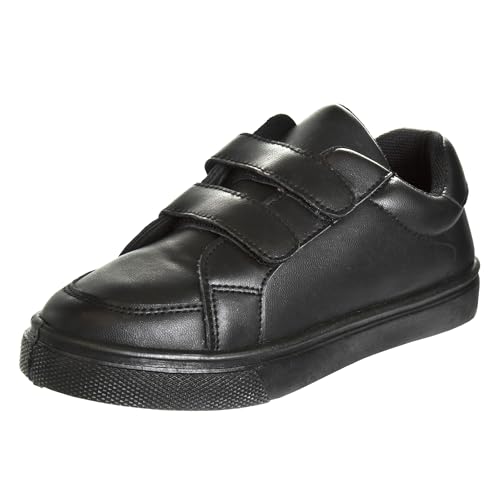 French Toast Boys Girls Strap Shoes - Athletic Casual Dress School Uniform Oxford Canvas Tennis Sneakers (Toddler/Little Kid/Big Kid)