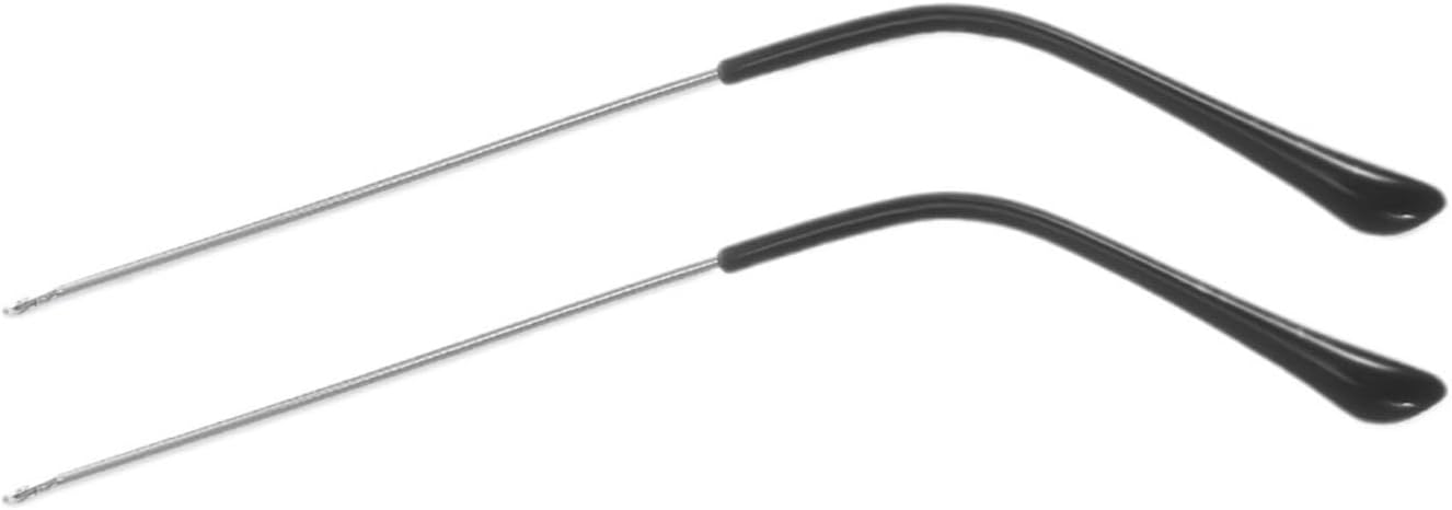 Glasses Arm Replacement 4pair Glasses Accessories Repair Kit Black Arms Legs Frame Universal(Silver)