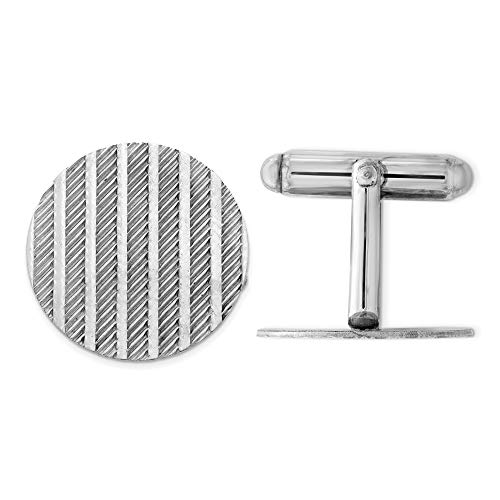 Mancuernillas para hombre en plata 925 20mm x 8mm miniatura 1
