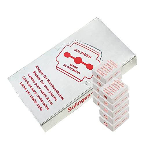 REMOS lames pour rabot à callosités de haute qualité fabriquées en Allemagne - 100 pièces