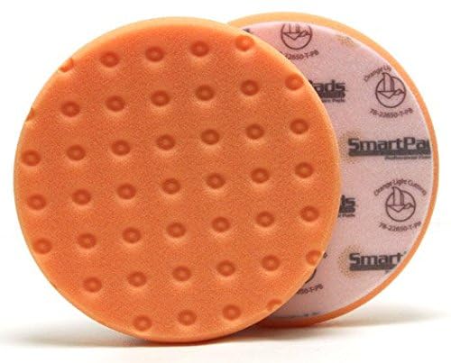 Smart Foam Pads Dual Action 5.5 inch Cut and Polish Combo (3-White, 3-Orange, 5.5 inch) | Perform 2-Step Compounding/Polishing Automotive Paint Correction Detail with Ease! by Lake Country - Image 3
