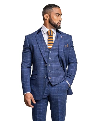 Gilet blazer à carreaux tweed homme coupe rétro chic premium