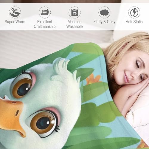 Manta de pato de franela polar para cama y sofá (140x180 cm) 6