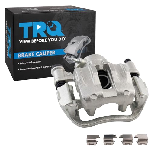 Image of TRQ Rear Right Brake Caliper w /Bracket Passenger Side