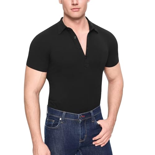 Men's Polo Jumpsuit One Piece Pajama Bodysuit Casual Style Onesie Office-to-Weekend with Roomy Fit4