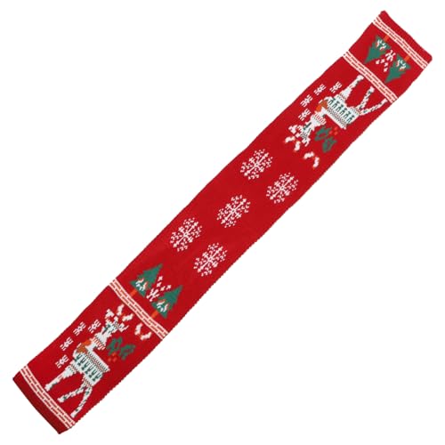 Winter Warm Knitted Scarf for Adorable Christmas Accessory with Reindeer Design for Boys and Lightweight Cozy Holiday Scarf