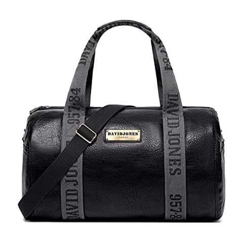 David Jones - Bolso de Viaje Unisexo - Cuero PU Gran Capacidad Cover