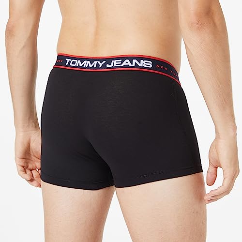 Tommy Jeans Herren 3er Pack Boxershorts Trunks Unterwäsche, Schwarz (Black/ Black/ Black), S 4