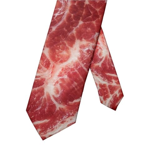 Corbatas con estampado de carne divertidas para evitar trajes aburridos en bodas 8