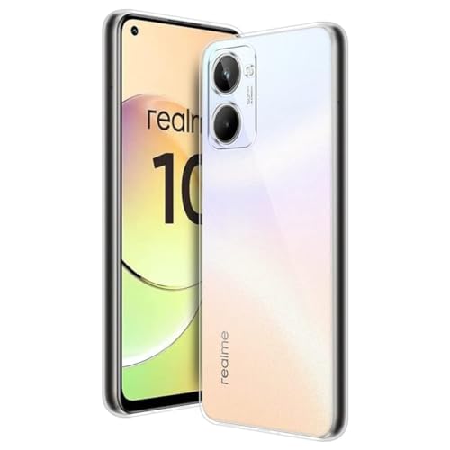 Image of COVERBLACK Rubber Back Cover for Realme RMX3630 / Realme 10 4G - Transparent