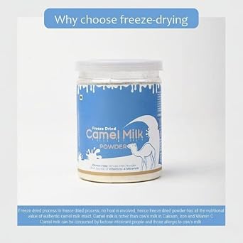 Camel Milk Powder - Camel Milk Powder For Height Growth - Freeze Dried (50g, Pack of 1)