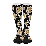 Anceky Calzini lunghi fino al ginocchio con bandiera siciliana per donna e uomo, a metà polpaccio, a calza, a tubo