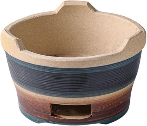 Réchaud à charbon de bois en argile avec plaque métal de 25 cm