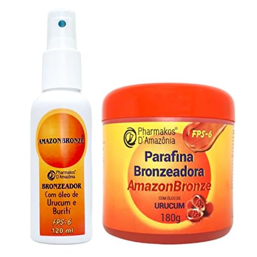 Kit Bronze Parafina Bronzeadora 180g E Oleo Bronzeador 120ml