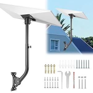 Starlink V3 houder, Starlink V3 lange wandbeugel, Starlink V3 dakbeugel, verticale Starlink Gen 3 montageset voor Starlink Internet Kit Satelliet met Starlink Pole Mount Adapter (upgrade)