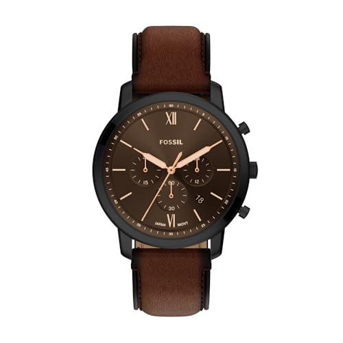 Montre homme Fossil Neutra FS6163 montre bracelet acier inoxydable noir
