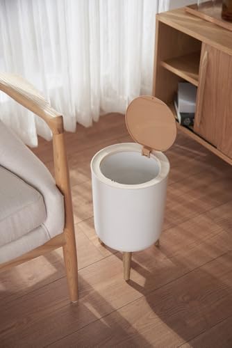 Poubelle sur pied 7L bois touch nordique MALMO BATIMEX