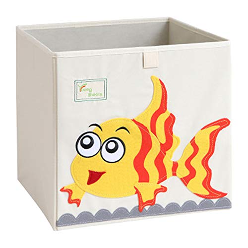 Retención de dibujos animados Dados Lienzo plegable juguete caja para niños Goldfisch