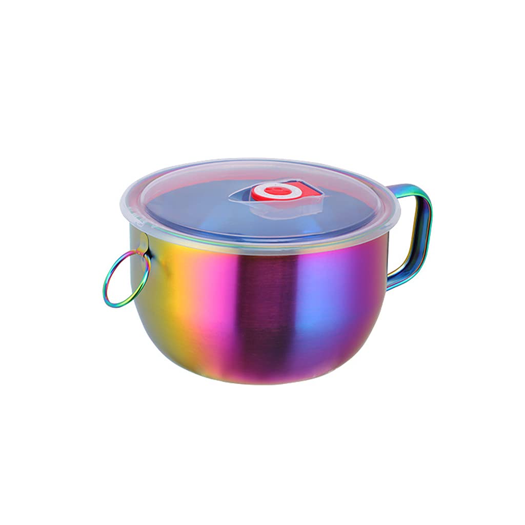 Carotoe Girls A Large Capacity Bowl With Lid Used For Fruit Salads Candies Dried Fruits Used For Picnic Nd Travel Lunch Box For Dult Ccessories