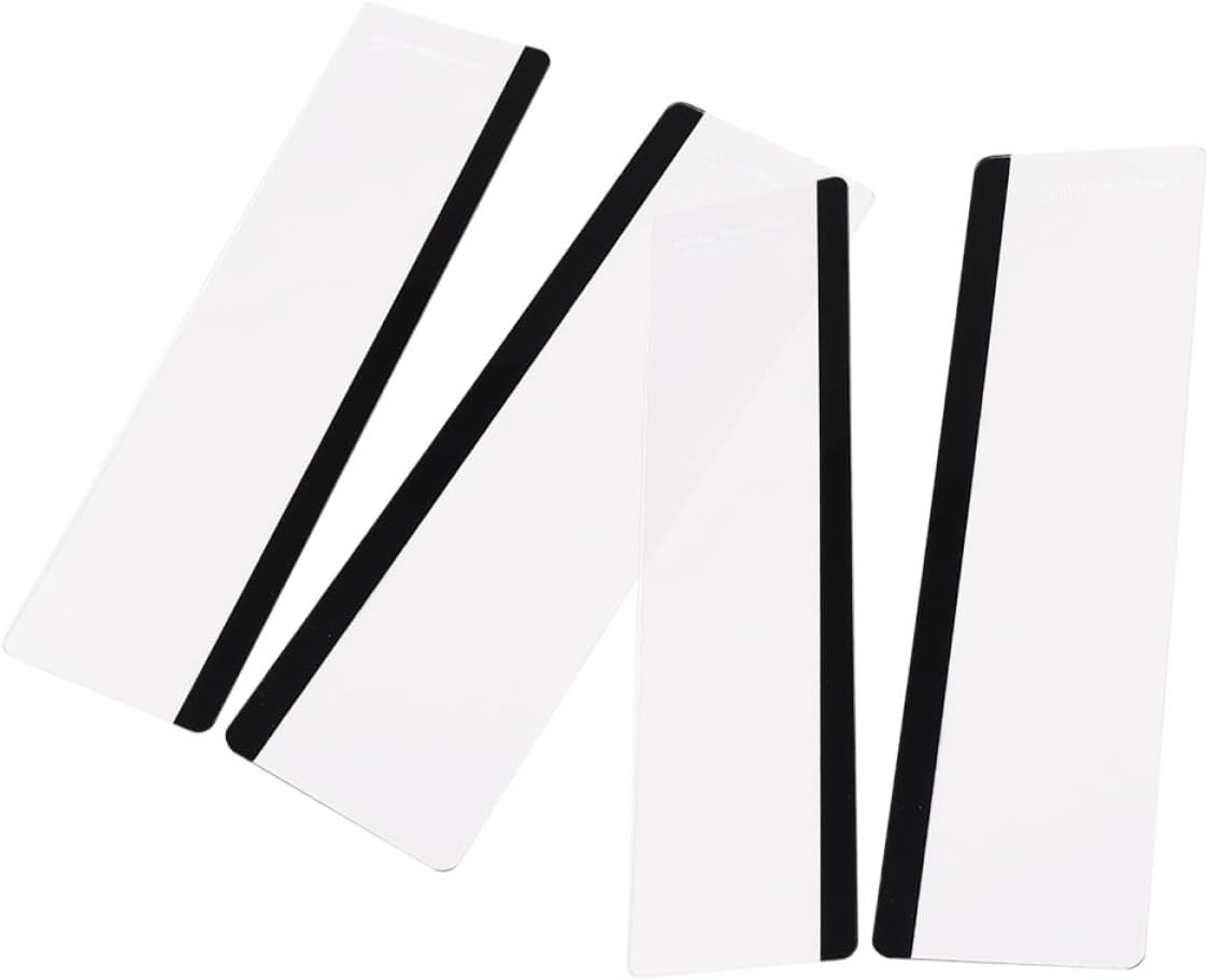 TEHAUX 4pcs Transparent Monitor Memo Board for Desktop Organization Message Holder Easy Installation Note Dispenser for Home and Office Decor
