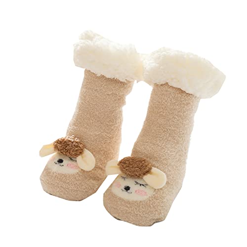 Toddler Fuzzy Socks Children's Long Tube Lamb's Wool Baby Floor Thickened Baby Winter Warm Thick Toddler Socks