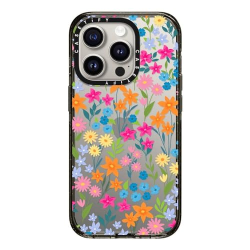 Coque iPhone 15 Pro CASETiFY Impact à motif fleurs printanières vives