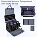 Patrol Bag Law Enforcement Police Gear Bag, Car Front Seat Organizer Tactical Officer Duty Bags, Police Car Accessories for Passenger Seat, Multiple Compartment Molle Webbing Removable Shoulder Strap